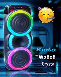 Parlante Portatil Kioto TW2808 Cristal 60W 